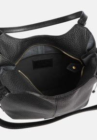 Martina Borsa hobo pelle di vacchetta The Bridge Nero/oro