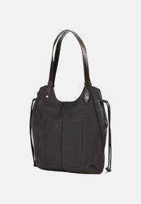 Martina Borsa hobo pelle di vacchetta The Bridge Moka/oro