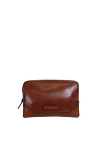 Matteo pochette The Bridge in Pelle Marrone/rutenio