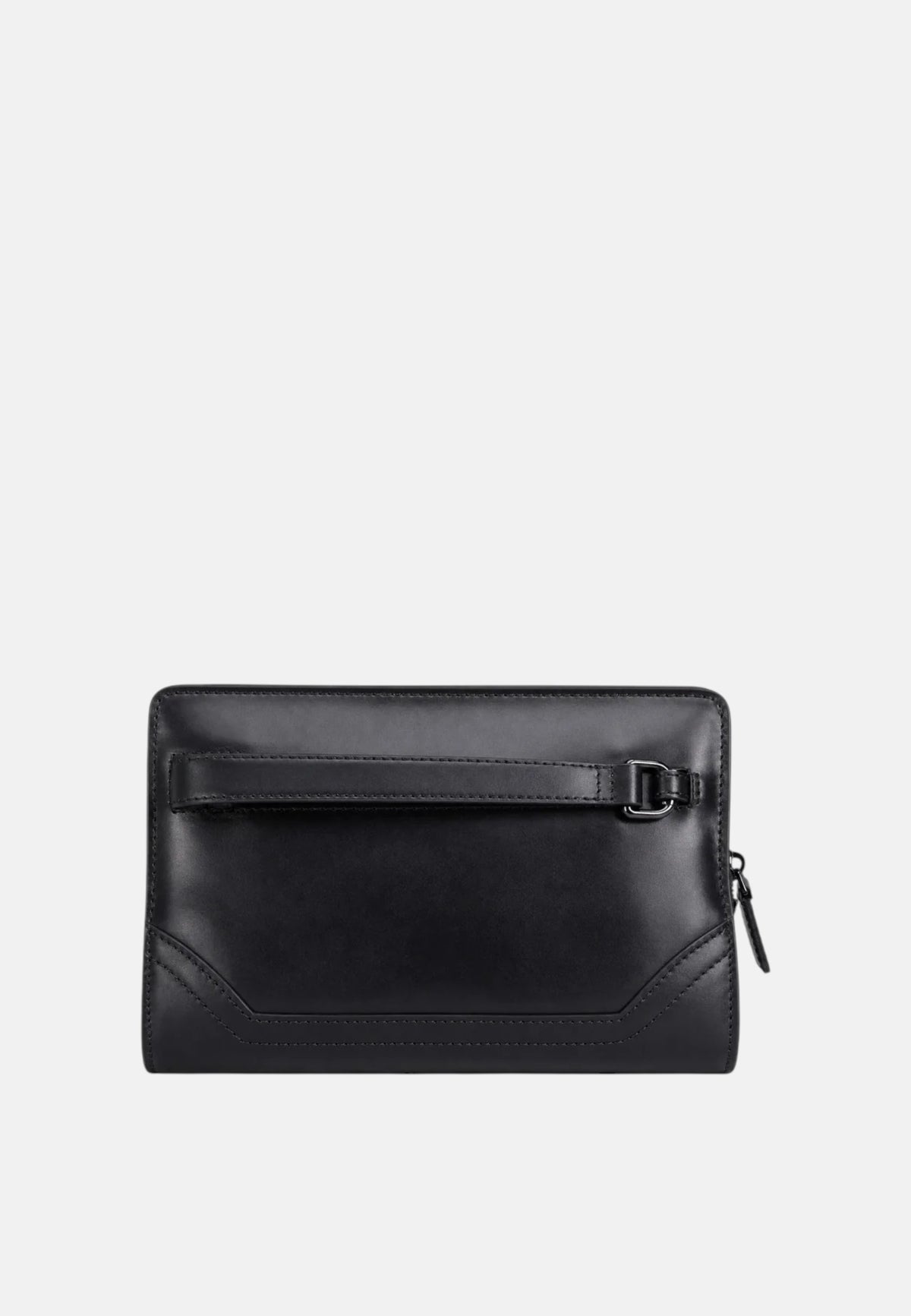 Matteo pochette The Bridge in Pelle Nero/rutenio