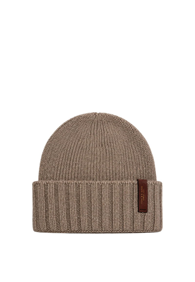 Berretto in Lana Da Donna The Bridge Beige/oro