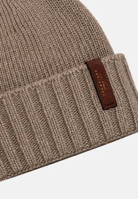 Berretto in Lana Da Donna The Bridge Beige/oro