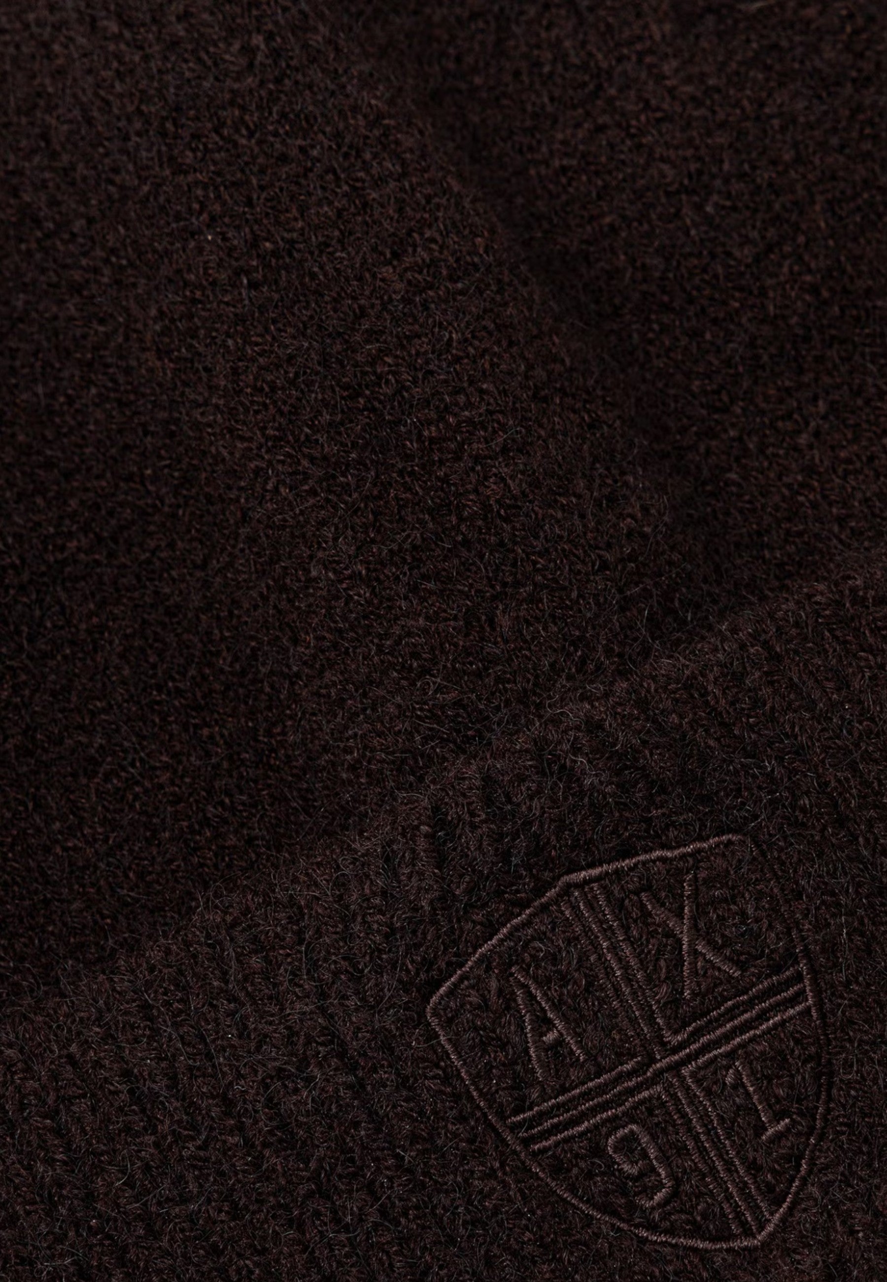 Berretto Crossover in maglia con risvolto e logo ricamato Armani Exchange Antagonist