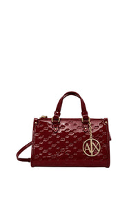 Armani Exchange Borsa a Mano in vernice con logo in rilievo Opera