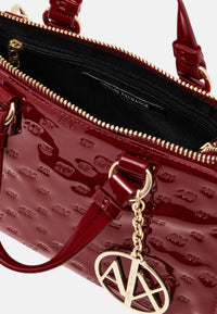 Armani Exchange Borsa a Mano in vernice con logo in rilievo Opera