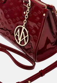Armani Exchange Borsa a Mano in vernice con logo in rilievo Opera