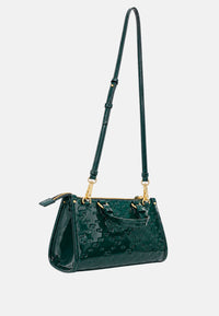 Armani Exchange Borsa a Mano in vernice con logo in rilievo Mystery