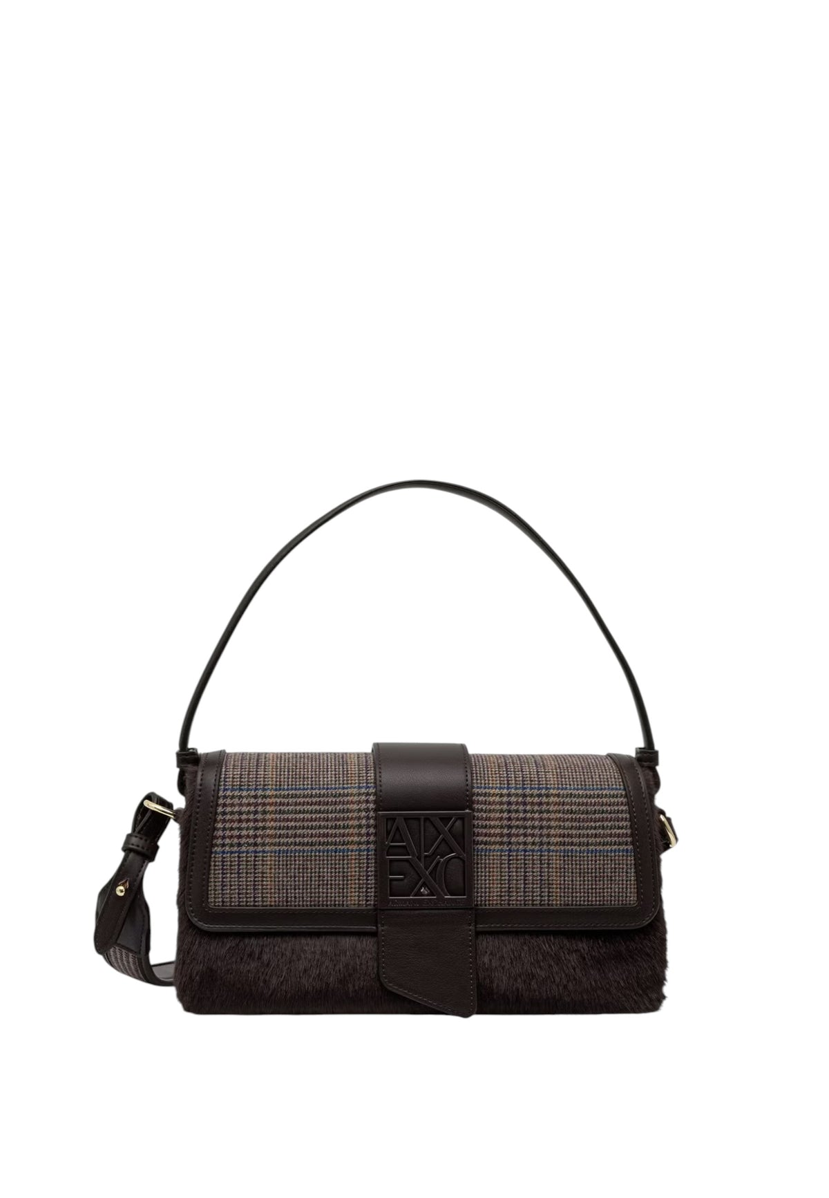 Borsa a tracolla effetto Martellato Donna Armani Exchange Multicolor