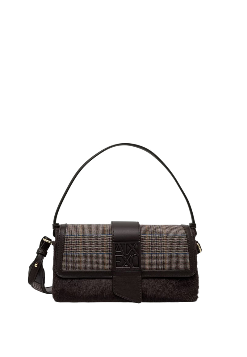 Borsa a tracolla effetto Martellato Donna Armani Exchange Multicolor