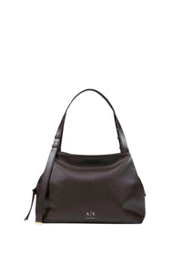 Borsa shopping scamosciata con profili effetto shearling Donna Armani Exchange Antagonist