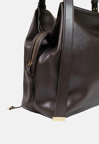 Borsa shopping scamosciata con profili effetto shearling Donna Armani Exchange Antagonist
