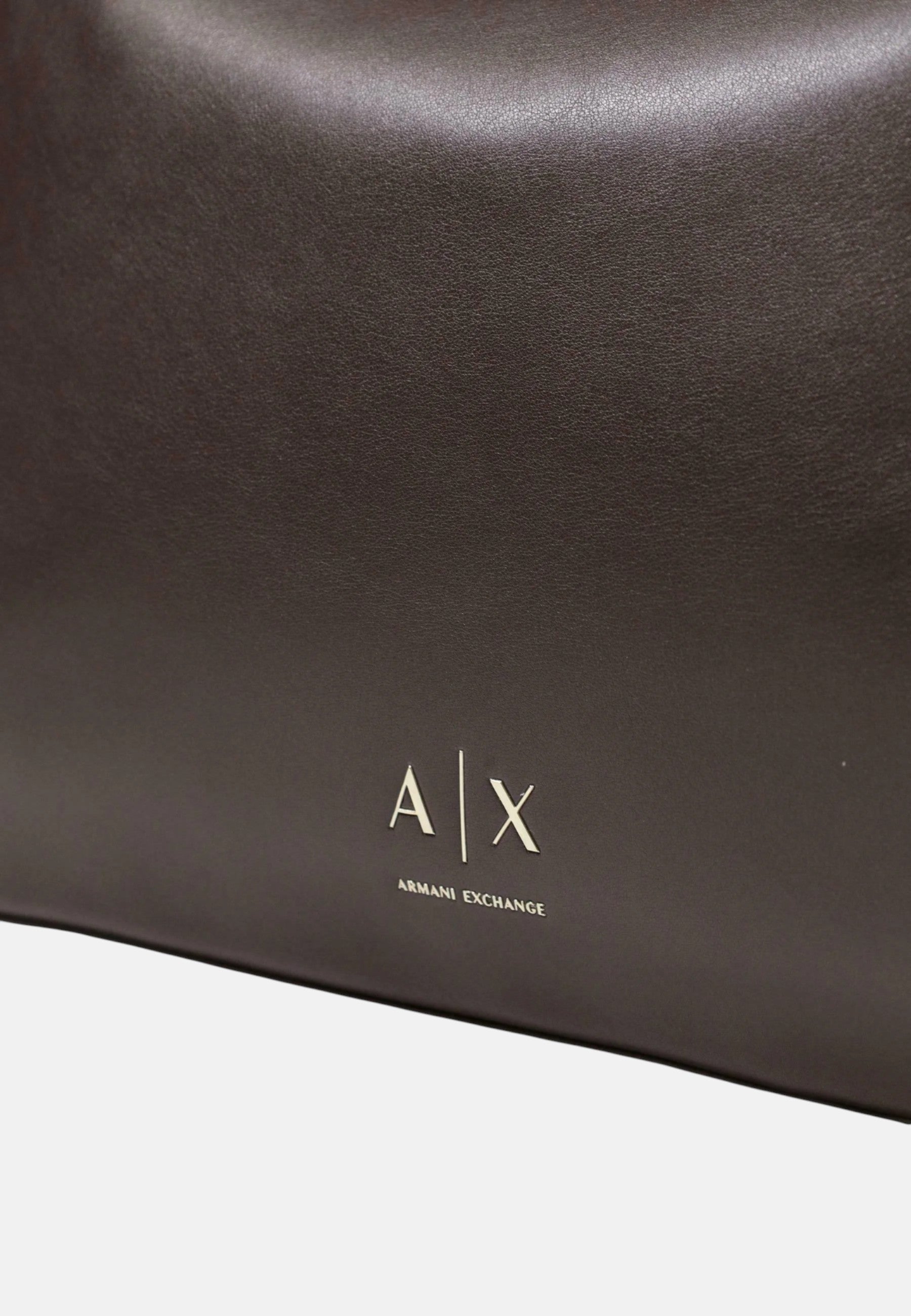 Borsa shopping scamosciata con profili effetto shearling Donna Armani Exchange Antagonist
