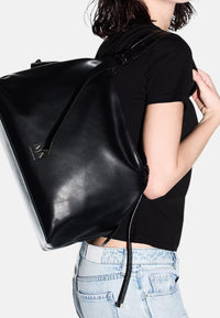 Borsa shopping scamosciata con profili effetto shearling Donna Armani Exchange Black