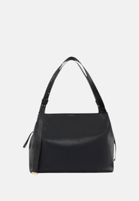 Borsa shopping scamosciata con profili effetto shearling Donna Armani Exchange Black