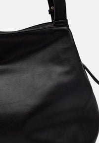 Borsa shopping scamosciata con profili effetto shearling Donna Armani Exchange Black