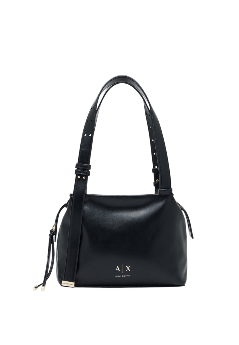 Borsa piccola a spalla con due manici Donna Armani Exchange Armani Exchange Black