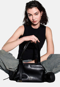 Borsa piccola a spalla con due manici Donna Armani Exchange Armani Exchange Black