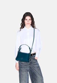 Borsa a spalla con tracolla regolabile e logo Donna Armani Exchange Mystery