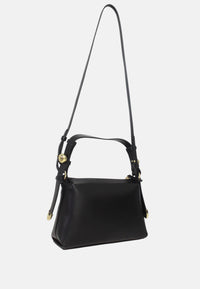 Borsa a spalla con tracolla regolabile e logo Donna Armani Exchange Black