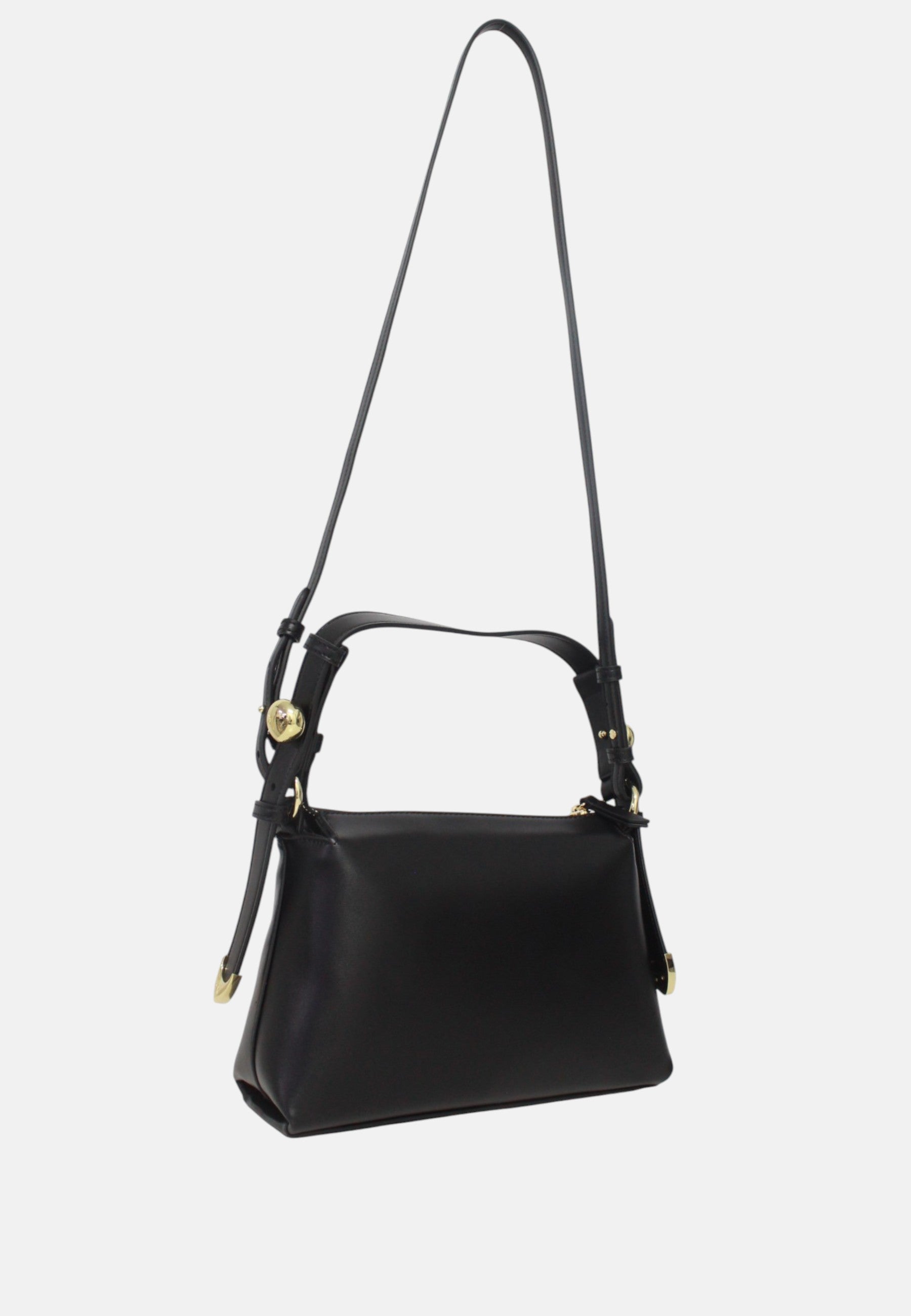 Borsa a spalla con tracolla regolabile e logo Donna Armani Exchange Black