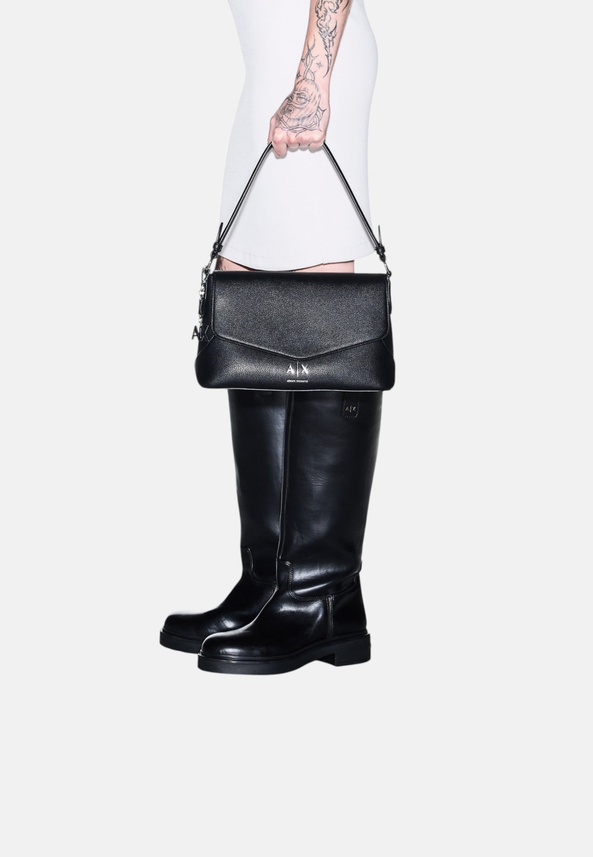 Borsa a Spalla Donna Armani Exchange Black