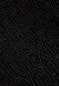 Sciarpa da uomo con misto Cotone Armani Exchange Black Logo