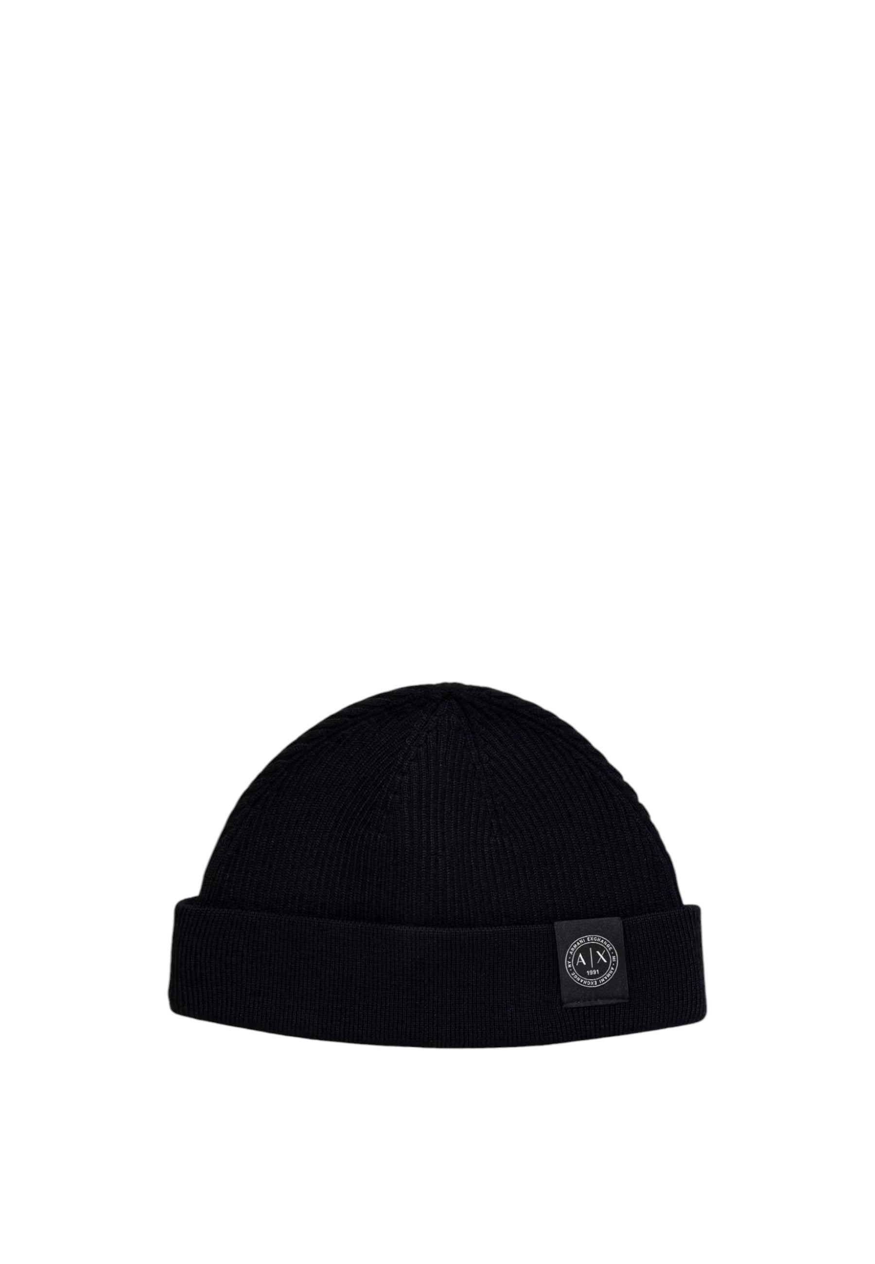 Cappello Beanie Uomo Armani Exchange in Lana e Cotone Deep Navy