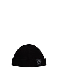 Cappello Beanie Uomo Armani Exchange in Lana e Cotone Black