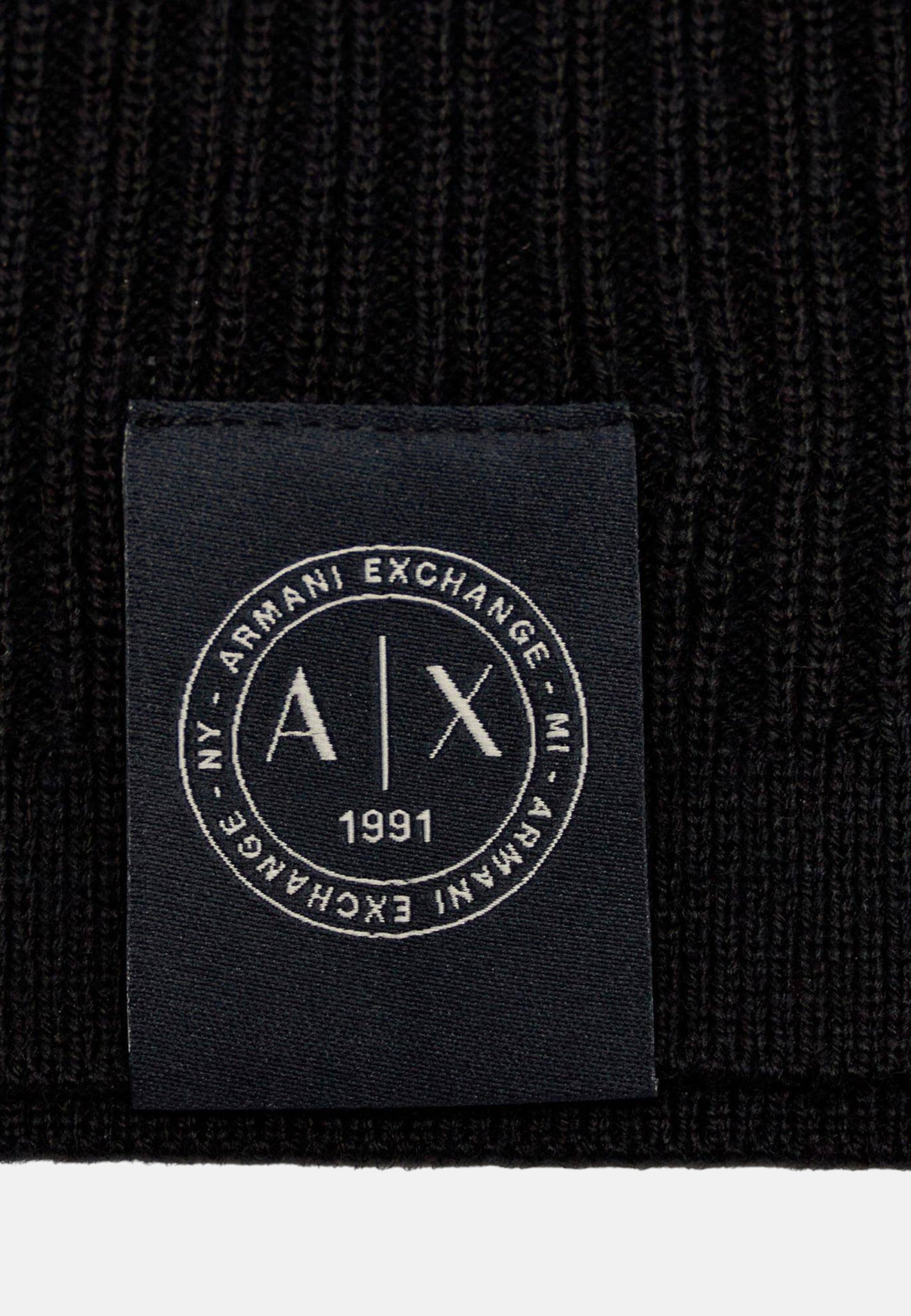 Scaldacollo da Uomo Armani Exchange in Misto Lana Black