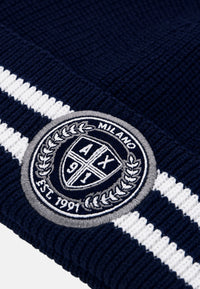 Cappello Beanie Uomo Armani Exchange in Lana e Cotone Deep Navy/vintage Of