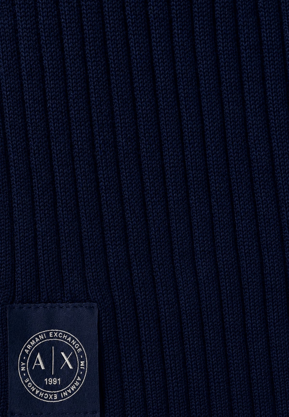 Sciarpa da uomo con misto lana Armani Exchange Deep Navy