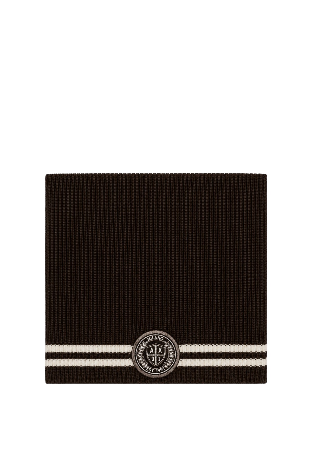 Scaldacollo in misto lana da Uomo Armani Exchange Licorice/vintage Off