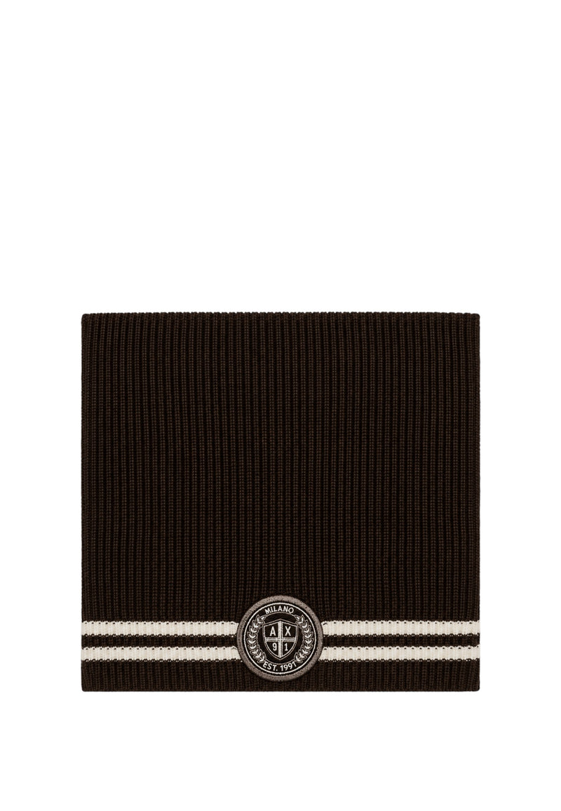 Scaldacollo in misto lana da Uomo Armani Exchange Licorice/vintage Off