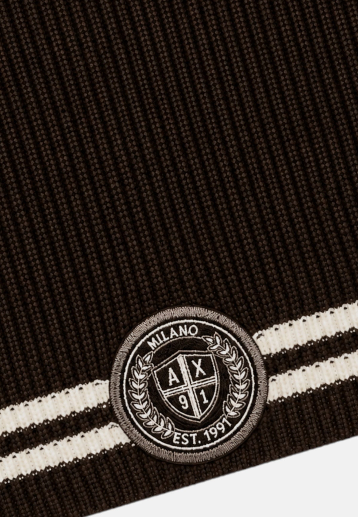 Scaldacollo in misto lana da Uomo Armani Exchange Licorice/vintage Off