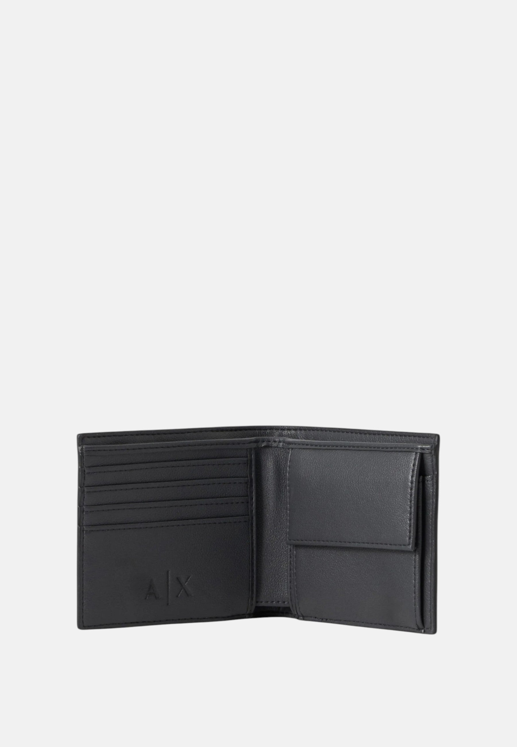 Armani Exchange Portafoglio Uomo Black/forged Iron
