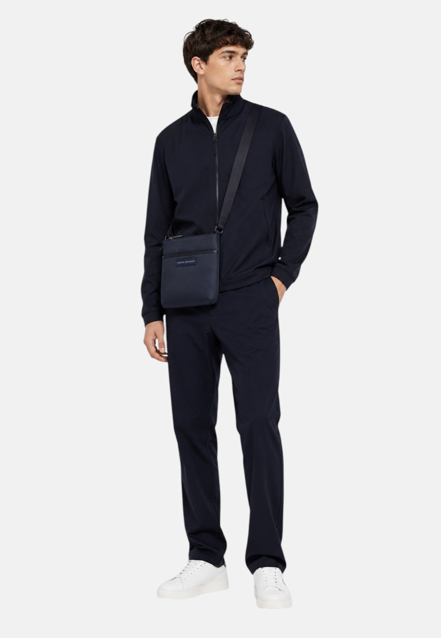 Borsello da Uomo in Ecopelle Armani Exchange Navy/nero