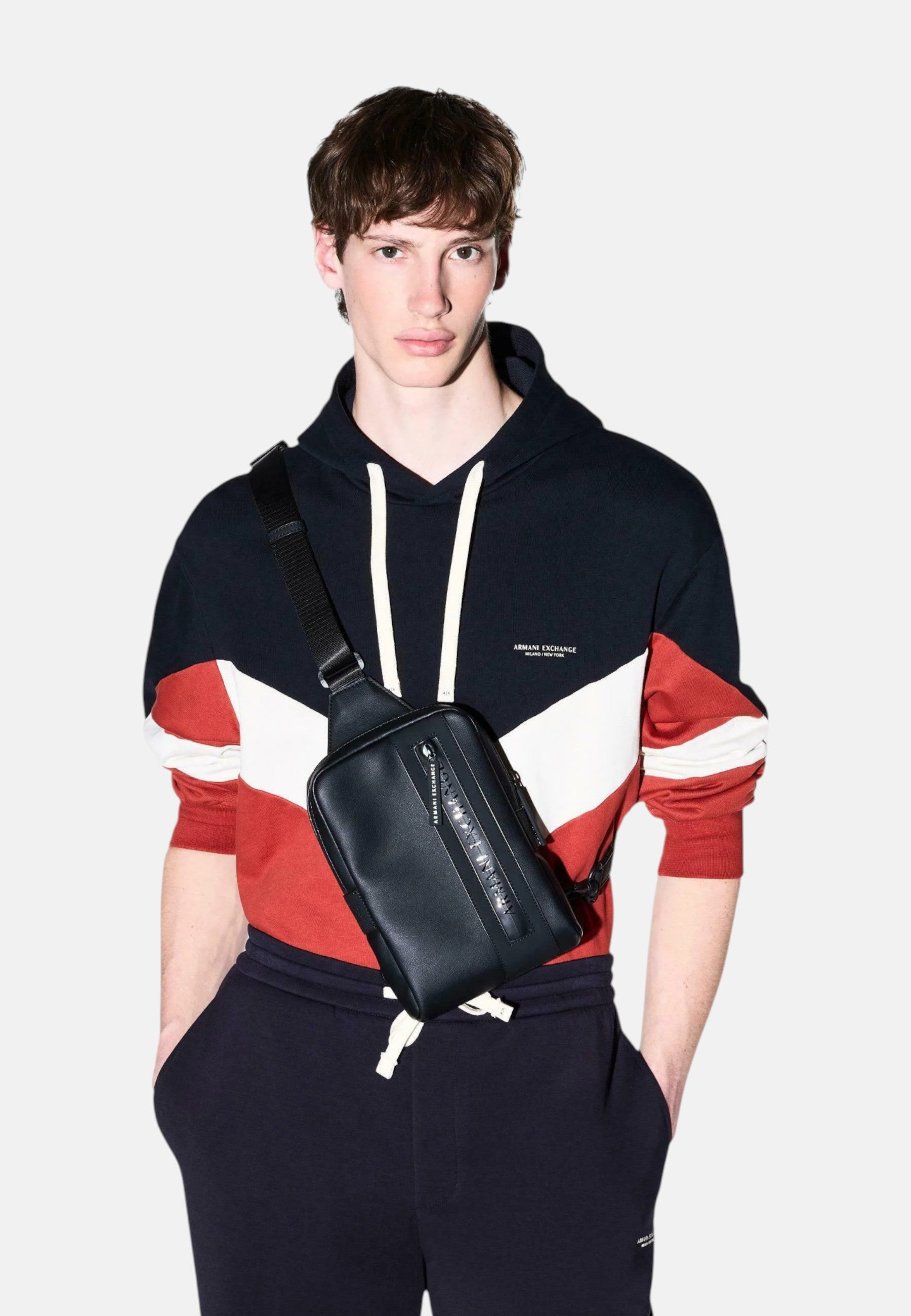 Monospalla Uomo Armani Exchange Black / Black