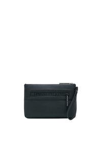 Angel Pouch pochette in tessuto spalmato minimalista Armani Exchange Black / Black