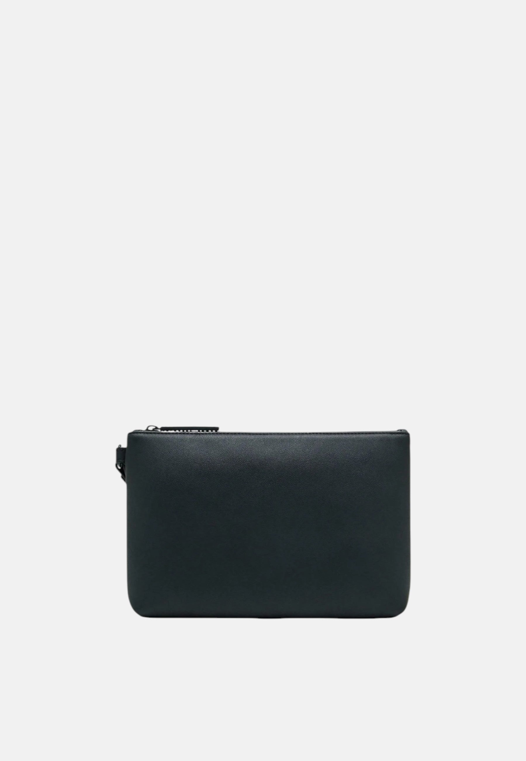 Angel Pouch pochette in tessuto spalmato minimalista Armani Exchange Black / Black