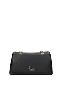 Borsa a Tracolla in Tessuto Scamosciato Byblos Black