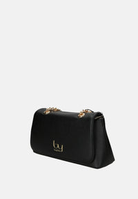 Borsa a Tracolla in Tessuto Scamosciato Byblos Black