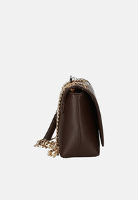 Borsa a Tracolla in Tessuto Scamosciato Byblos Chocolate