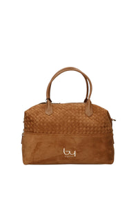 Borsa a Tracolla in Tessuto Scamosciato Byblos Camel