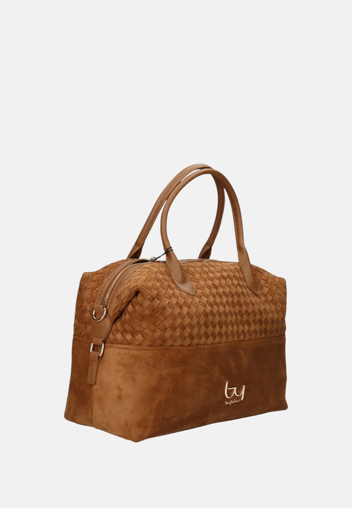 Borsa a Tracolla in Tessuto Scamosciato Byblos Camel