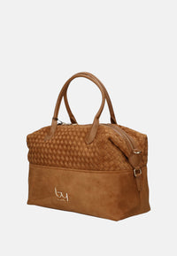 Borsa a Mano in Tessuto Scamosciato Byblos Camel