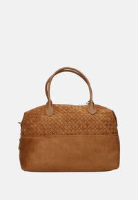 Borsa a Tracolla in Tessuto Scamosciato Byblos Camel