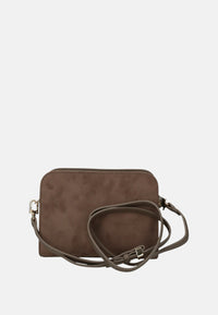 Borsa a Tracolla in Tessuto Scamosciato Byblos Taupe