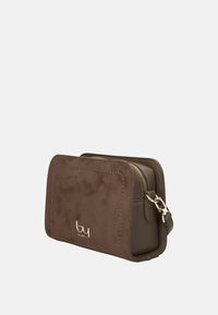 Borsa a Tracolla in Tessuto Scamosciato Byblos Taupe