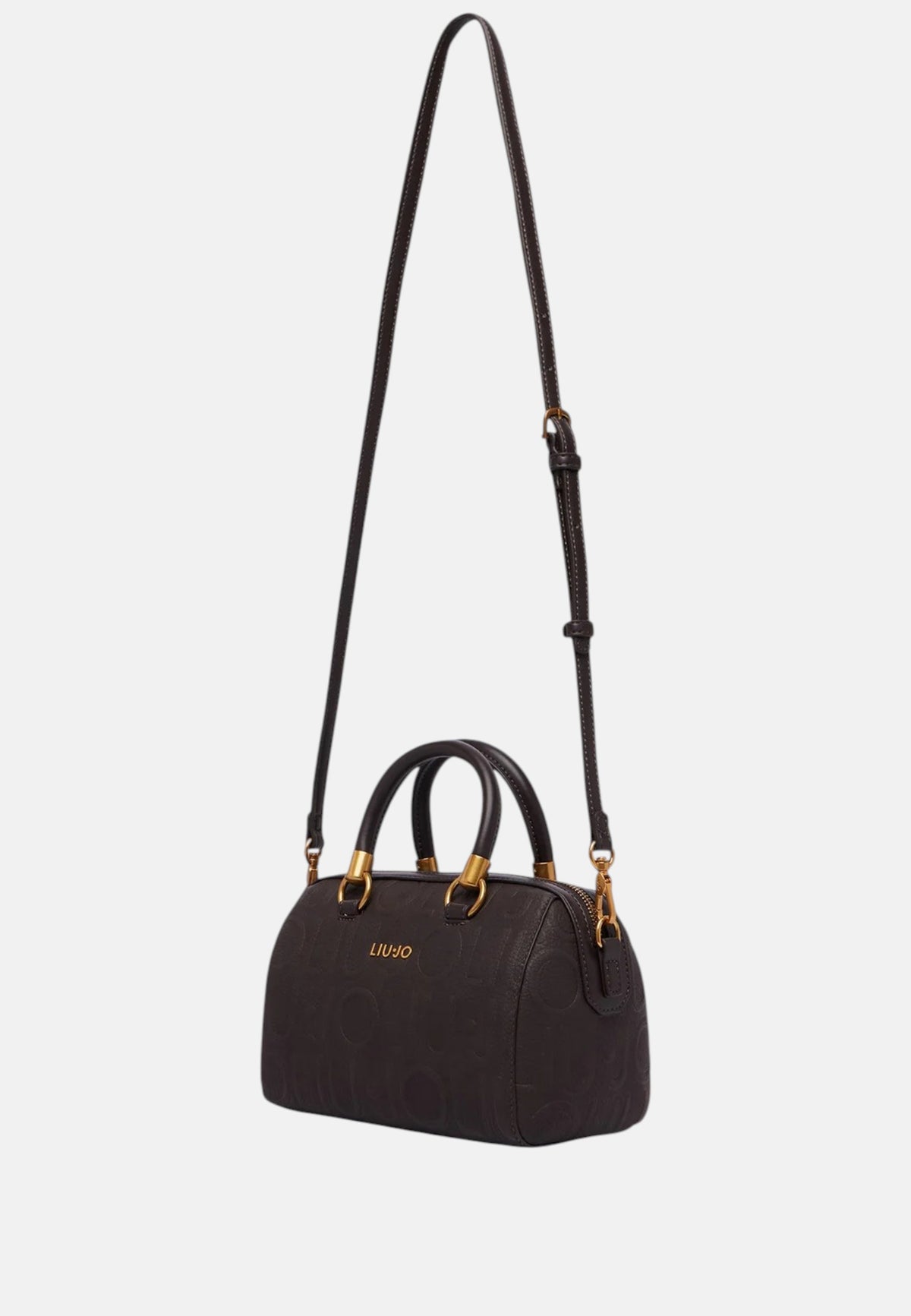 Borsa a Tracolla in Tessuto Scamosciato Byblos Anthracite