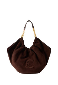 Borsa da Donna tote in pelle scamosciata resistente Smash Coccinelle Brunette